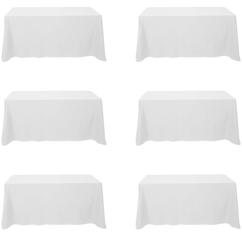 White Tablecloth Set of 6